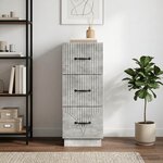 vidaXL Armoire à tiroirs 33 x 34 5 x 87 cm Bois d'ingénierie