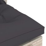 vidaXL Canapé palette de jardin 3 places et coussins bois de pin