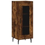 vidaXL Buffet Chêne fumé 34 5x34x90 cm Bois d'ingénierie
