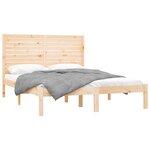vidaXL Cadre de lit sans matelas 150x200 cm bois massif