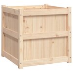 vidaXL Jardinière d'extérieur 60x60x60 cm bois de pin massif