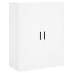 vidaXL Buffet haut Blanc 69 5x34x180 cm Bois d'ingénierie