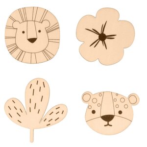 12 minis silhouettes safari