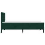 vidaXL Cadre de lit avec matelas Vert foncé 80 x 200 cm Velours