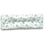 vidaXL Coussins de palette lot de 5 motif de feuilles tissu