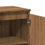 vidaXL Buffet chêne artisanal 60x35x70 cm bois d'ingénierie