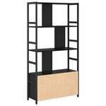 vidaXL Étagère Chêne noir 80 x 30 x 155.5 cm Bois d'ingénierie