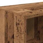 vidaXL Étagères à chaussures empilables 2 Pièces vieux bois 89 5x30x40 cm