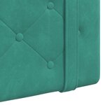 vidaXL Tête de lit suspendue Turquoise Velours