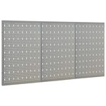 vidaXL Panneaux à chevilles muraux 3 Pièces 40x58 cm Acier