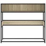 vidaXL Table console chêne sonoma 90x35x80 cm bois d'ingénierie