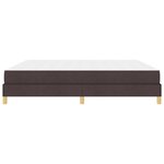 vidaXL Lit à ressorts Marron 200 x 200 cm Tissu et Bois d'ingénierie