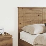 vidaXL Tête de lit Chêne artisanal 135 cm Bois d'ingénierie