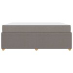 vidaXL Cadre de lit avec matelas Taupe 180 x 200 cm tissu