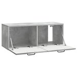 vidaXL Meuble TV mural Gris béton 78 5 x 31 x 30 cm Bois d'ingénierie