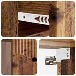 vidaXL Cabinet de chevet mural Bois ancien 34 5 x 33 x 20 cm
