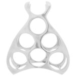 vidaXL Étagère à vin Argent 38 x 33 x 13 cm Aluminium