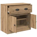vidaXL Haut Armoire avec tiroir Chêne artisanal 70 x 35 5 x 67 5 cm
