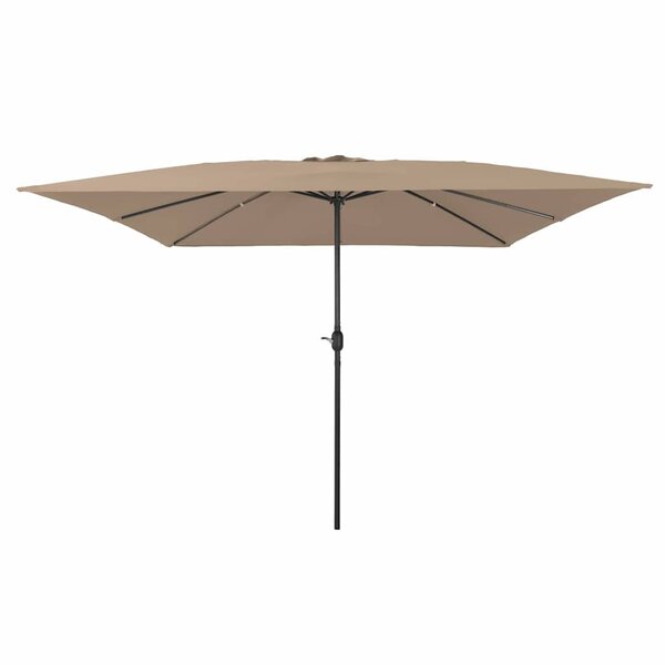 vidaXL Parasol de jardin Taupe et Noir 295 x 295 x 245 cm