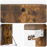 vidaXL Meuble TV mural 78 5 x 41 x 30 cm Chêne fumé Bois d'ingénierie