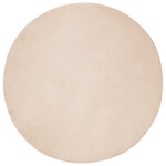 vidaXL Tapis en Fourrure Synthétique de Lapin Olite Taupe Ø 120 cm