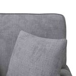 vidaXL Chaise lounge avec jupe Gris clair 157 x 91 x 91 cm ARES