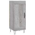vidaXL Buffet haut Sonoma gris 34 5x34x180 cm Bois d'ingénierie