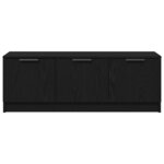 vidaXL Meuble TV Chêne noir 102 x 35 x 36 5 cm Bois d'ingénierie