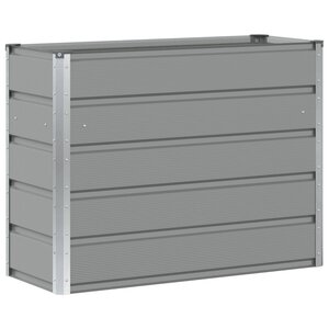 vidaXL Jardinière Gris clair 100 x 40 x 75 cm Acier