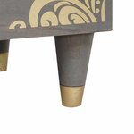 vidaXL Cabinet de chevet avec tiroir 2 Pièces Gris 40 x 33 x 46 cm