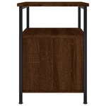 vidaXL Table de chevet chêne marron 34x35 5x50 cm bois d'ingénierie