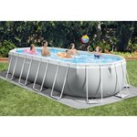 Intex kit piscine prism frame ovale tubulaire (l)6,10 x (l)3,05 x (h)1,22m