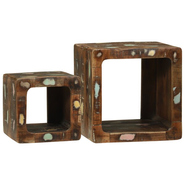 vidaXL Unité TV 36x36x30 cm en bois récupéré massif