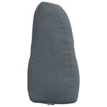 vidaXL Coussin de Dos Gris foncé 80 x 24 x 50 cm Velours