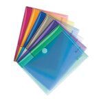Chemise de présentation à scratch tarifold 17 8 x 23 cm couleurs assorties - paquet de 6