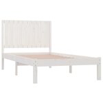 vidaXL Cadre de lit Blanc Bois de pin massif 100x200 cm