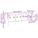 vidaXL Meuble TV rose 135x39x43 5 cm acier laminé à froid