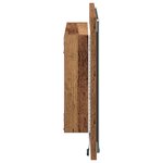 vidaXL Miroir de salle de bain LED Bois ancien 40 x 8 5 x 37 cm