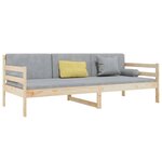 vidaXL Lit de jour sans matelas 80x200 cm bois de pin massif