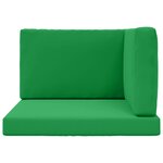 vidaXL Coussin de canapé d'extérieur 3 Pièces Vert Polyester