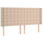 vidaXL Tête de lit avec oreilles Cappuccino 183x16x118/128 cm