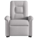 vidaXL Fauteuil inclinable gris nuage tissu