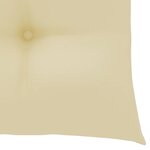 vidaXL Chaises de jardin lot de 2 avec coussins Bois de teck massif