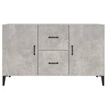 vidaXL Buffet gris béton 100x36x60 cm bois d'ingénierie