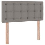 vidaXL Lit avec rangement et matelas avec matelas Taupe 90 x 200 cm