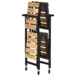 vidaXL Chariot de cuisine 87x36x81 cm Bois massif de manguier