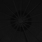 vidaXL Parasol suspendu avec poteau noir 3 m