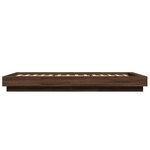 vidaXL Cadre de lit sans matelas chêne marron 100x200 cm