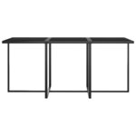 vidaXL Ensemble à manger de jardin coussins 11 Pièces Résine tressée Gris