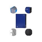 Trieur rigide Ordonator économique 32 compartiments numériques 24 x 34 Bleu EXACOMPTA